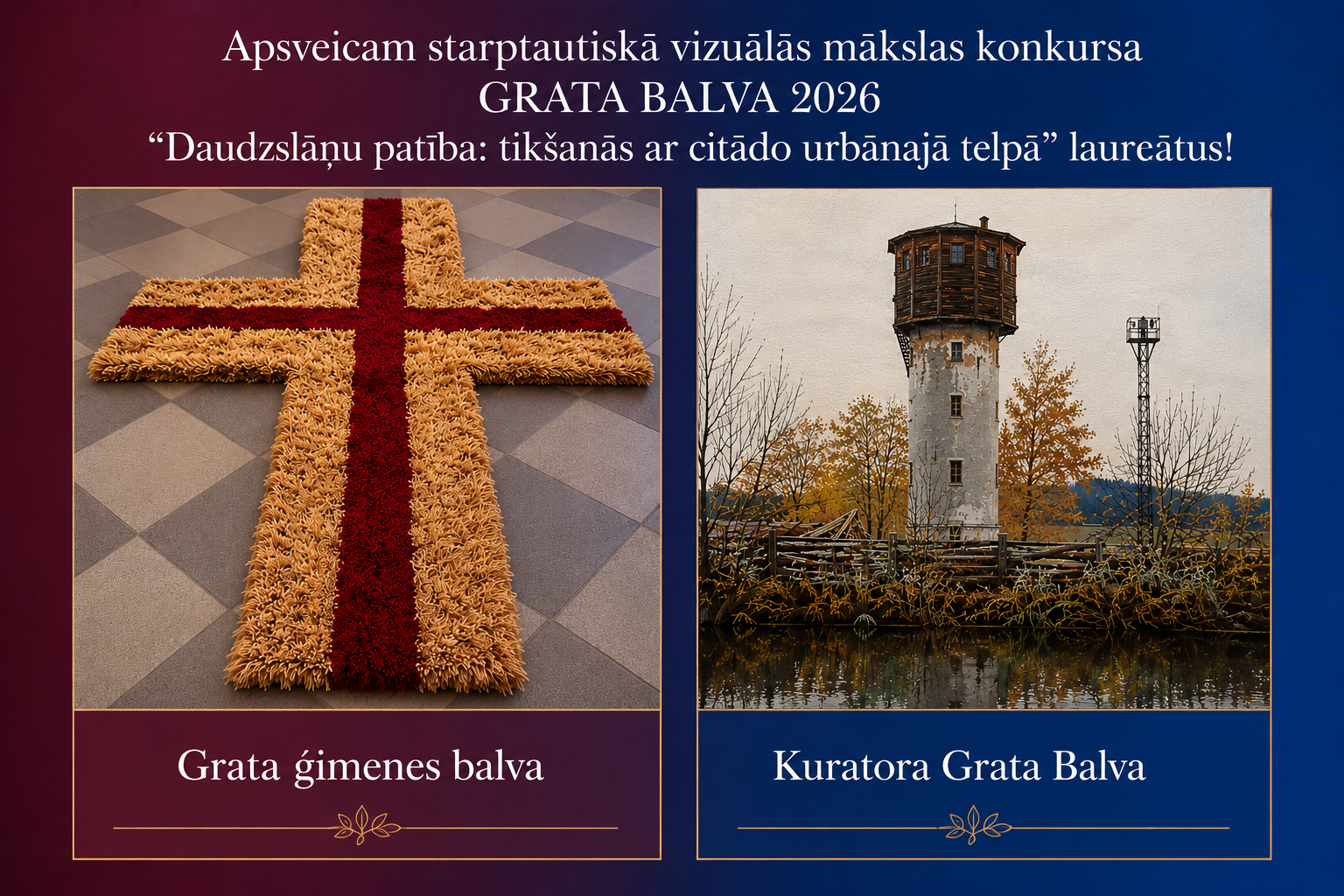 Apsveicam ikgadējā starptautiskā konkursa Grata Balva 2026 pirmos laureātus!